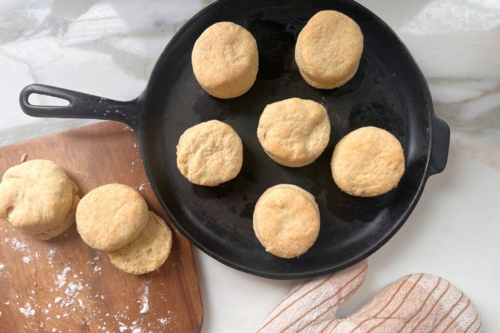 biscuits cooling on table