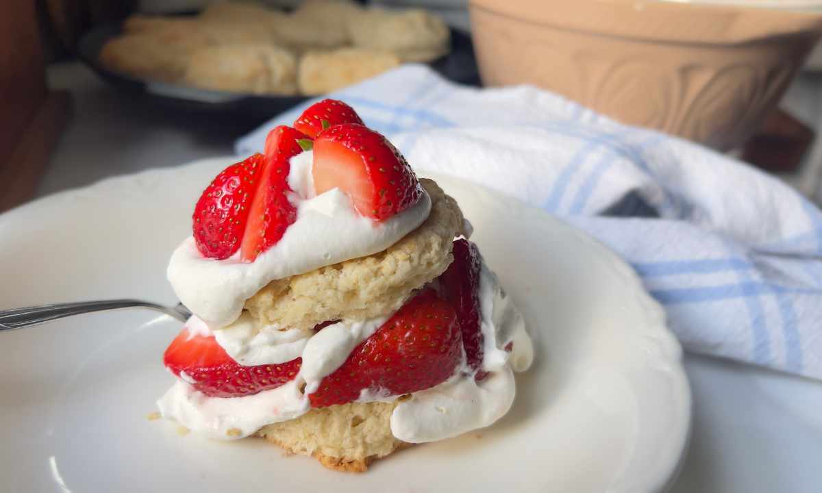 Old-Fashioned Strawberry Shortcake with Homemade Biscuits